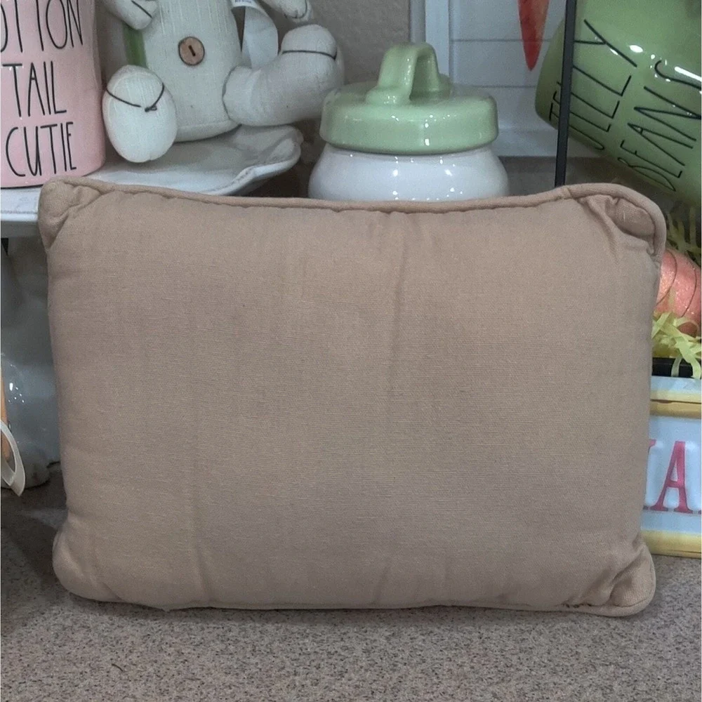 Grannycore Cottagecore Easter Tapestry Bunny Watering‎ Can Floral Pillow